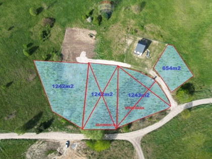 Działka budowlana w Wójtowie 654 m2
