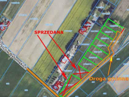 Działka budowlana-sprzedaż 9,10 ar Dobrzeń Wielki