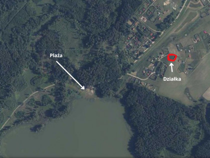 Działka rekreacyjna 1060m2, GLEBISKA JEZIORO TAFTOWO