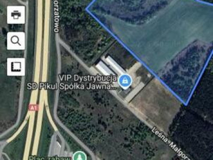 Działka przemysłowa Lubicz Dolny/k.Torunia 16,72 ha