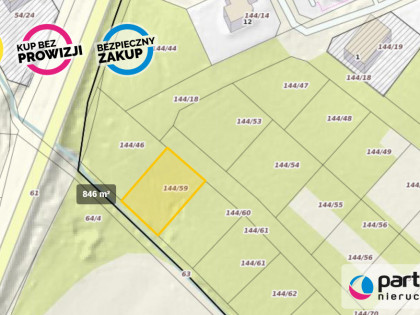 Działka Gdańsk Orunia, Południe ul. Gen. Elżbiety Zawackiej