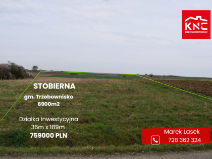 Działka 69a pod budownictwo- Stobierna