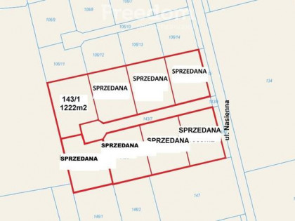 Działka w Nowym Dworze Gdańskim przy ul. Nasiennej