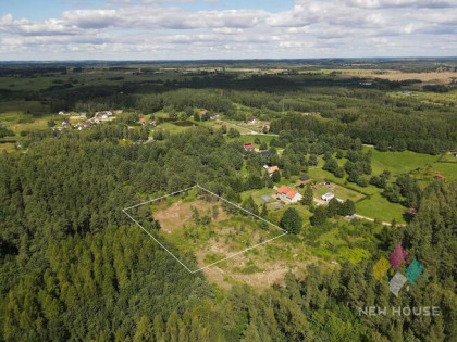 Działka w sąsiedztwie lasu, 12 km od Olsztyna