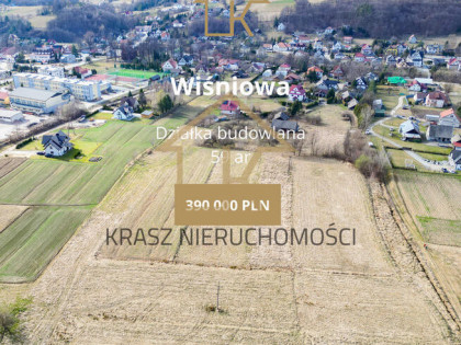Unikatowa działka budowlana 59 arów w Wiśniowej