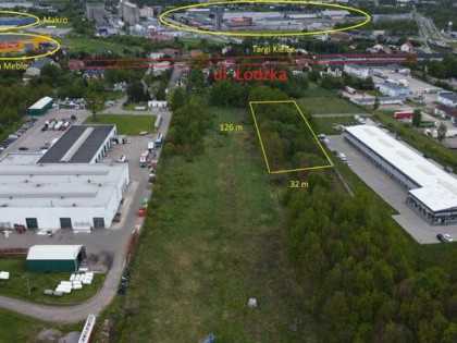 Działka inwestycyjna Kielce Niewachlów Pierwszy, Łódzka