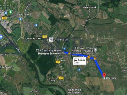 Działka rolna Dobrzykowice gm. Czernica