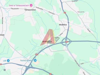 Działka Modlnica ul. Jasnogórska