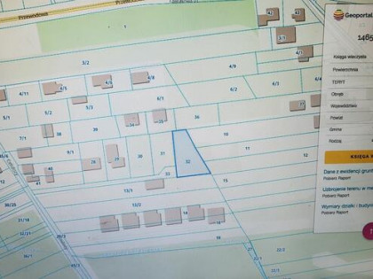 Działka 1156 m² Wawer ul. Celulozy