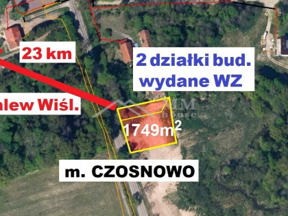 Na sprzedaż atrakcyjna działka budowlana, Czosnow.