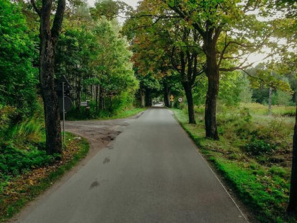 Działka z linią brzegową Kanału Elbląskiego - Miłomłyn.