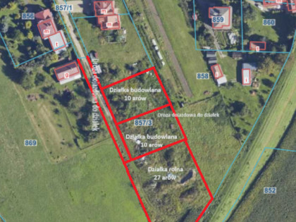 Sprzedam działki, budowlane, uzbrojone z warunkami zabudowy