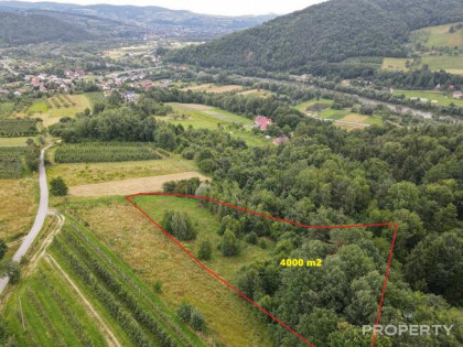 Działka Zabrzeż gm. Łącko