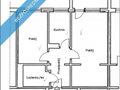 Dwa pokoje z jasną kuchnią
