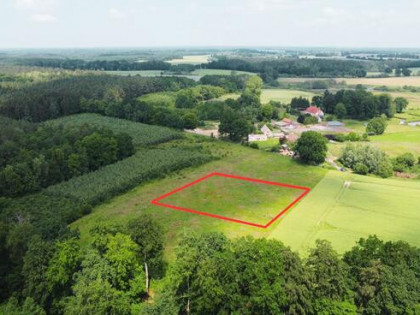 Działka z WZ, 3566 m2 Gildnica gm. Radowo Małe, las, rzeka