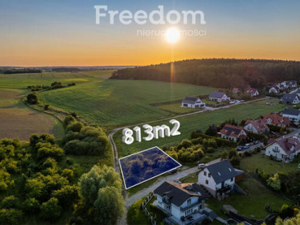 Widokowa działka 813 m² blisko Jaru Raduni