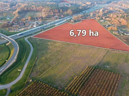Teren inwestycyjny 6,79 ha, Zawady, gm. Kowiesy