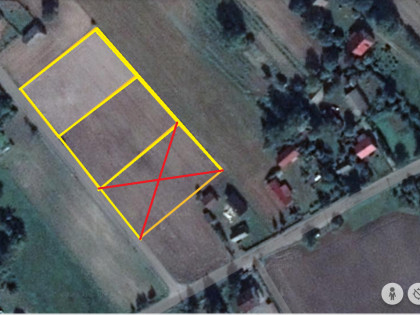 Działki budowlane przy drodze gminnej