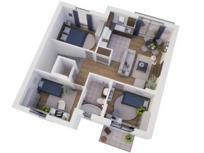 Mieszkanie 67 mkw. z duszą i nowoczesnymi rozwiązaniami.