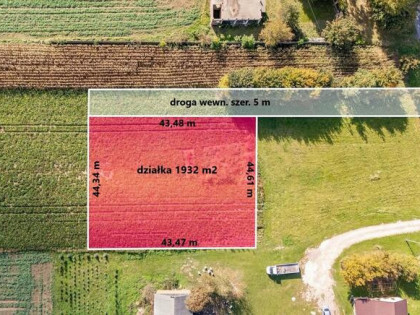 Działka budowlana Sobieszczany-Kolonia gm. Niedrzwica Duża