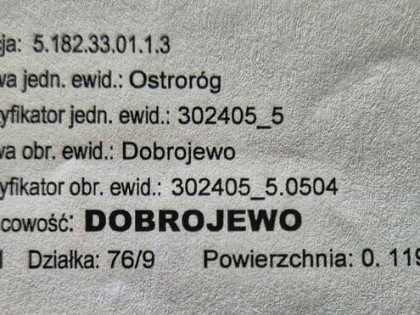 Sprzedam działkę BEZ POŚREDNIKÓW