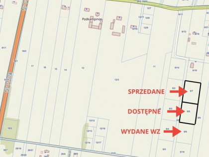 Działka budowlana Podkampinos gm. Kampinos,