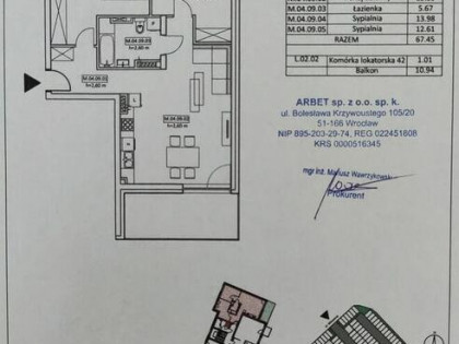 Przestrzeń, światło i spokój 3-pokojowe mieszkanie z balkone