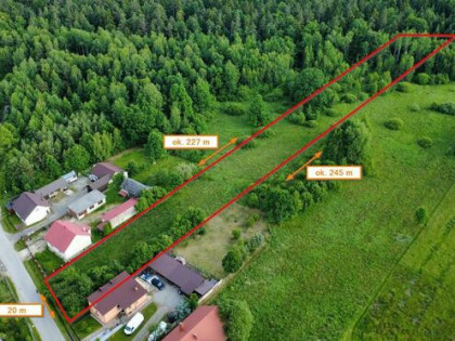 Działka z warunkami zabudowy! WĘGLÓW - 4500m2! 8km od Stce