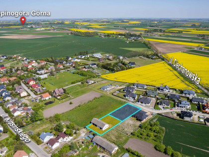 Ogrodzona działka z projektem na dom jednorodzinny