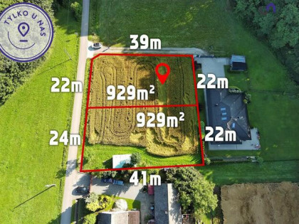 Działka budowlana Rudzica gm. Jasienica, Grabówka