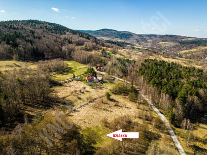 Działka budowlana w sąsiedztwie lasu