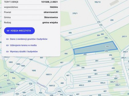 Działka rolna 5426 m² – Strobów, gm. Skierniewice, woj. łódz