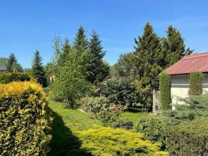 Działka budowlana ze stawem i domkiem