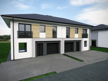 dom w zabudowie bliźniaczej, spokojna okolica