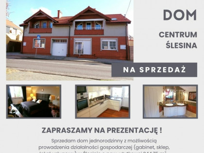 Wysokiej jakości dom w centrum Ślesina