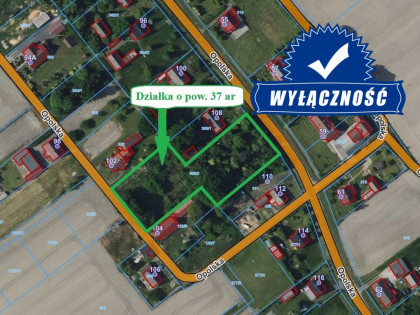 sprzedaż działka budowlana 37 ar Kały-Opole 22 km.