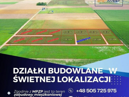 Działki budowlane z MPZP w świetnej lokalizacji!