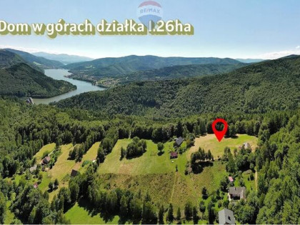 Domek w górach z widokiem i działką 1,26 ha