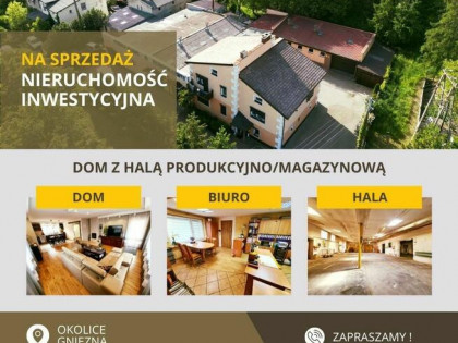 Nieruchomość mieszkalna z halą produkcyjną