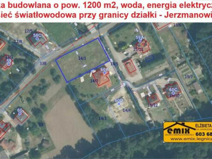Działka budowlana w Jerzmanowicach - 1200m2