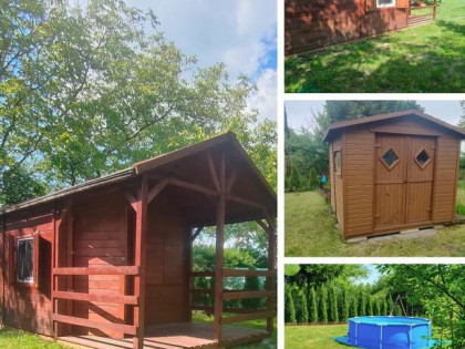 Urokliwy ogródek działkowy 584 m² z domkiem, basenem i nasad