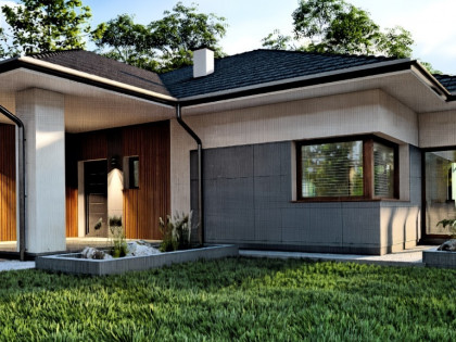 Działka 10 ar z rozpoczętą budową domu parterowego