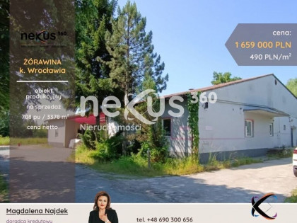 Hala produkcyjno-biurowa + magazyny - przy A4