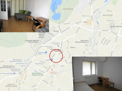 2 osobne pokoje +jasna kuchnia +parking Ruczaj Zachodnia