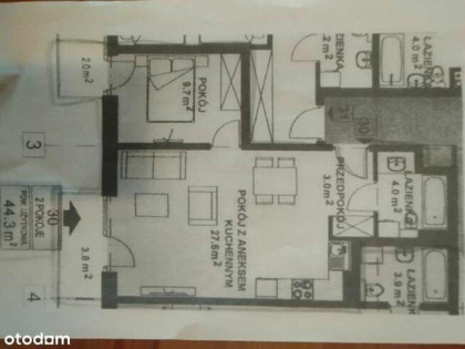 Dwupokojowe mieszkanie z balkonem i garażem