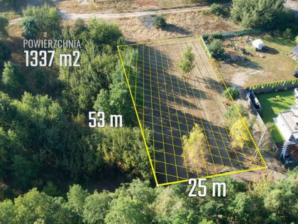 Działka budowlana po mulczowaniu  w Grądach