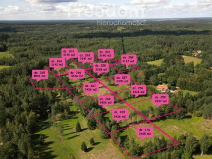 Atrakcyjny kompleks 14działek w Kabornie gm. Purda