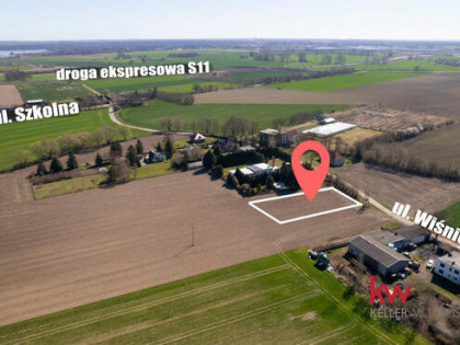 Działka budowlana Kobylniki gm. Rokietnica, Wiśniowa