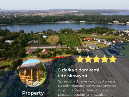 Działka z domkami letniskowymi