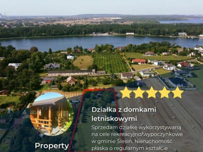 Działka z domkami letniskowymi